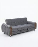 Ashford Charcoal Sofa Cum Bed - Image 2
