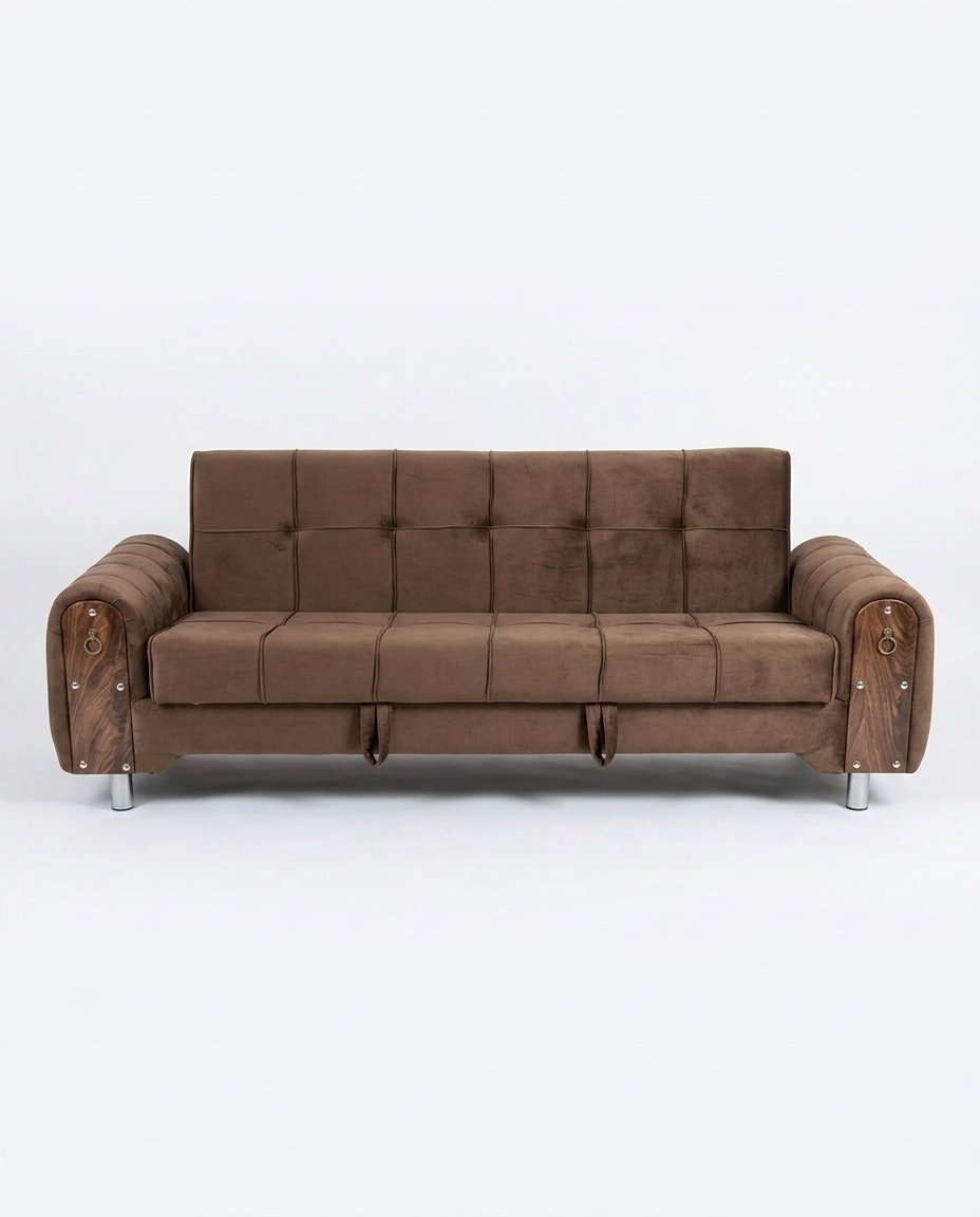 Kensington Brown (2) Ashford Brown Sofa Cum Bed - Image 1