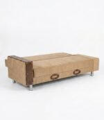 Nordic Beige Sofa Cum Bed - Image 3