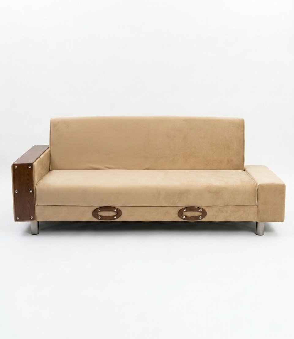 Nordic Beige (2) Nordic Beige Sofa Cum Bed - Image 1
