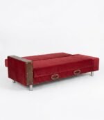Nordic Red Sofa Cum Bed - Image 3