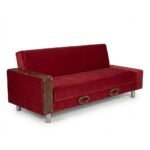 Nordic Red Sofa Cum Bed - Image 2